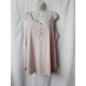 Time and Tru gray pink soft knit sleeveless sz 16/18 tank top